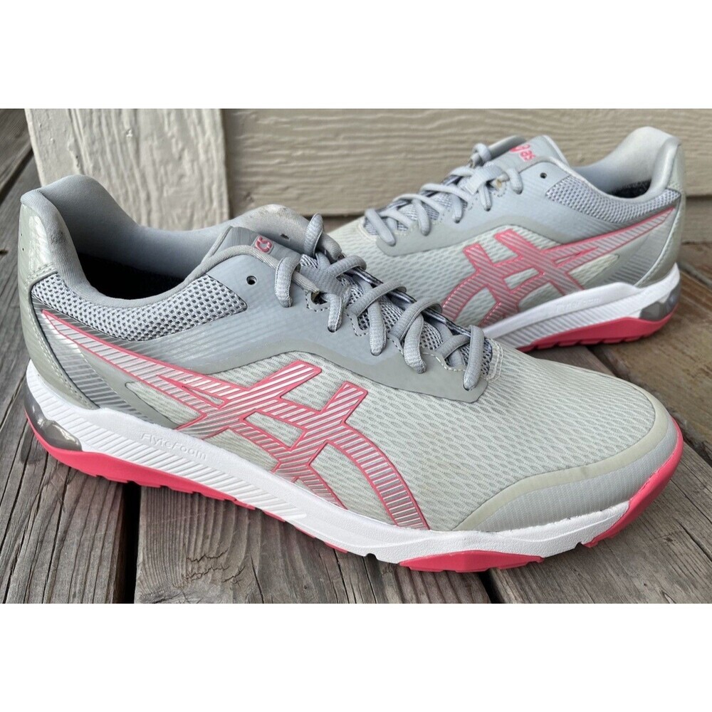 Asics Gel Course Ace Womens 10 Spikeless Golf Shoes Glacier Gray/Pink Cameo